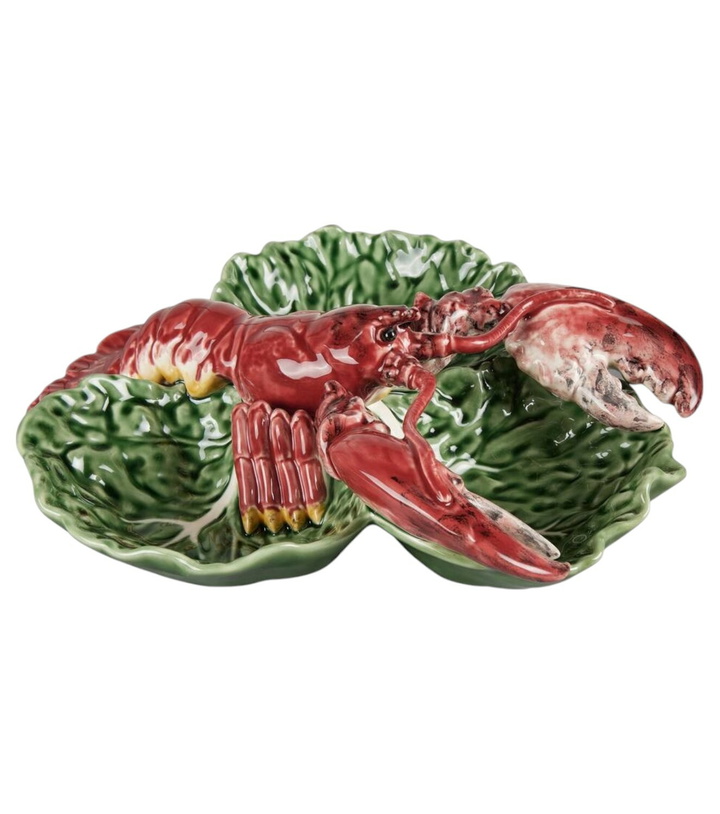 Photo: Bordallo Pinheiro Cabbage With Lobsters Large appetizer plate