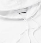 McQ Alexander McQueen - Monster Logo-Appliquéd Loopback Cotton-Jersey Hoodie - White