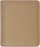 Maison Margiela Taupe Leather Bifold Wallet