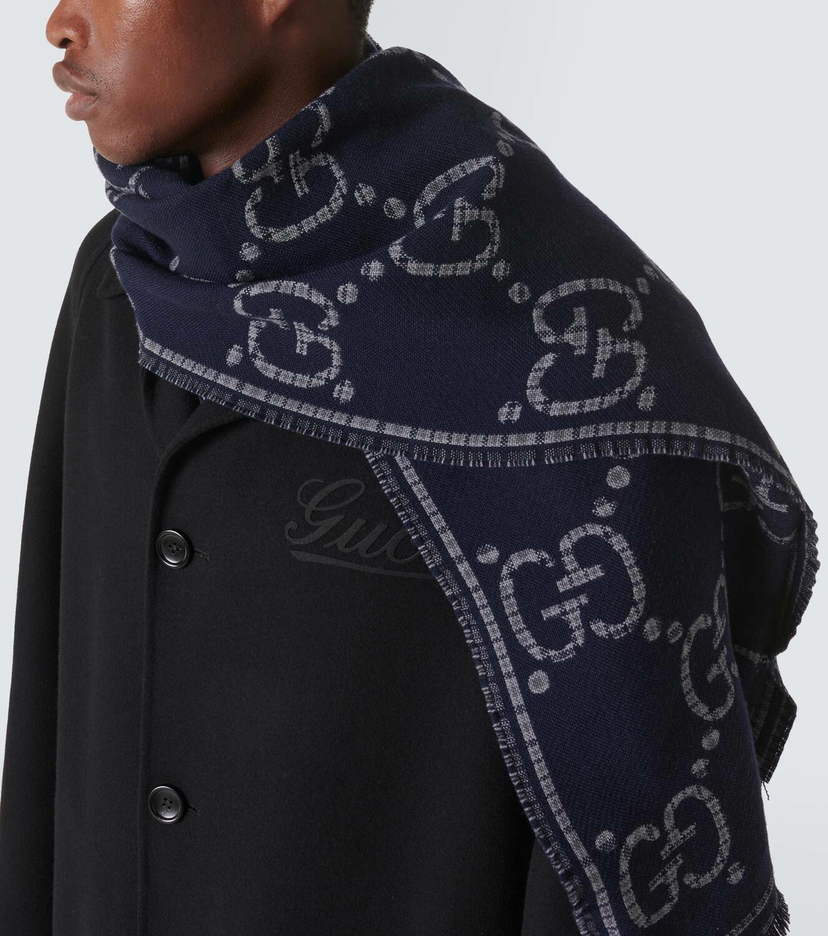 Gucci GG wool scarf