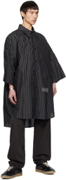 MM6 Maison Margiela Black Striped Shirt