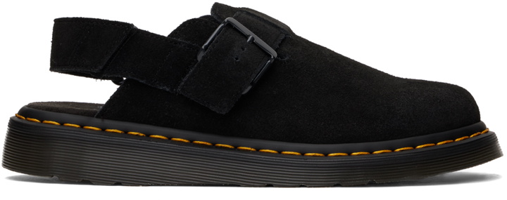 Photo: Dr. Martens Black Jorge II Suede Slingback Loafers