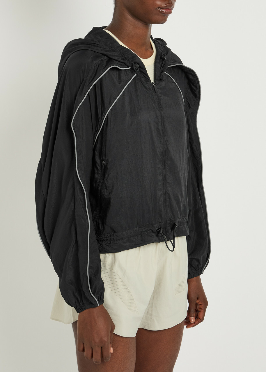 Adidas X Stella Mccartney Hooded Shell Running Jacket Black