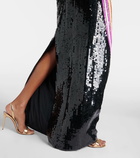 Pucci Sequined printed halterneck gown