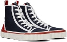 Christian Louboutin Blue & Red Pedro Sneakers