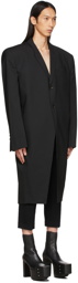 Rick Owens Black Jumbo Tatlin Coat