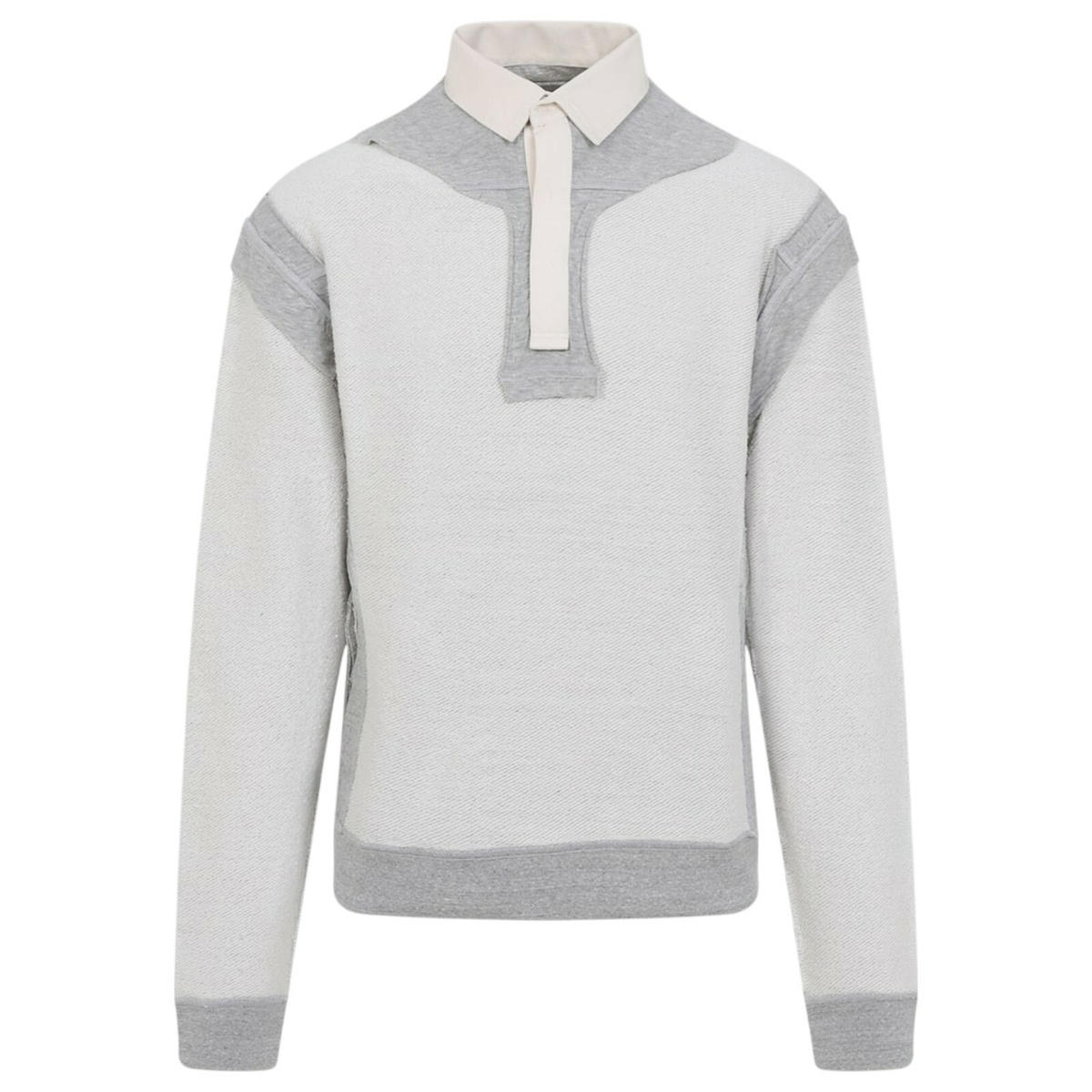 Maison Margiela // Orange Cotton & Mohair Panelled Sweater