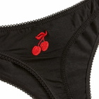 Fruity Booty Women's Commando Thong in Black