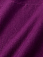 Auralee - Super Milled Garment-Dyed Cotton-Blend Jersey Hoodie - Purple