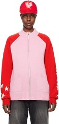 We11done Pink & Red Zip Jacket