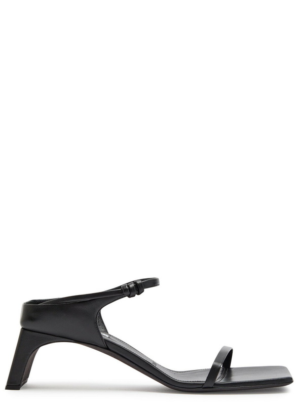 Photo: Calvin Klein Tilda 55 Grained Leather Mules Black