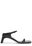 Calvin Klein Tilda 55 Grained Leather Mules Black