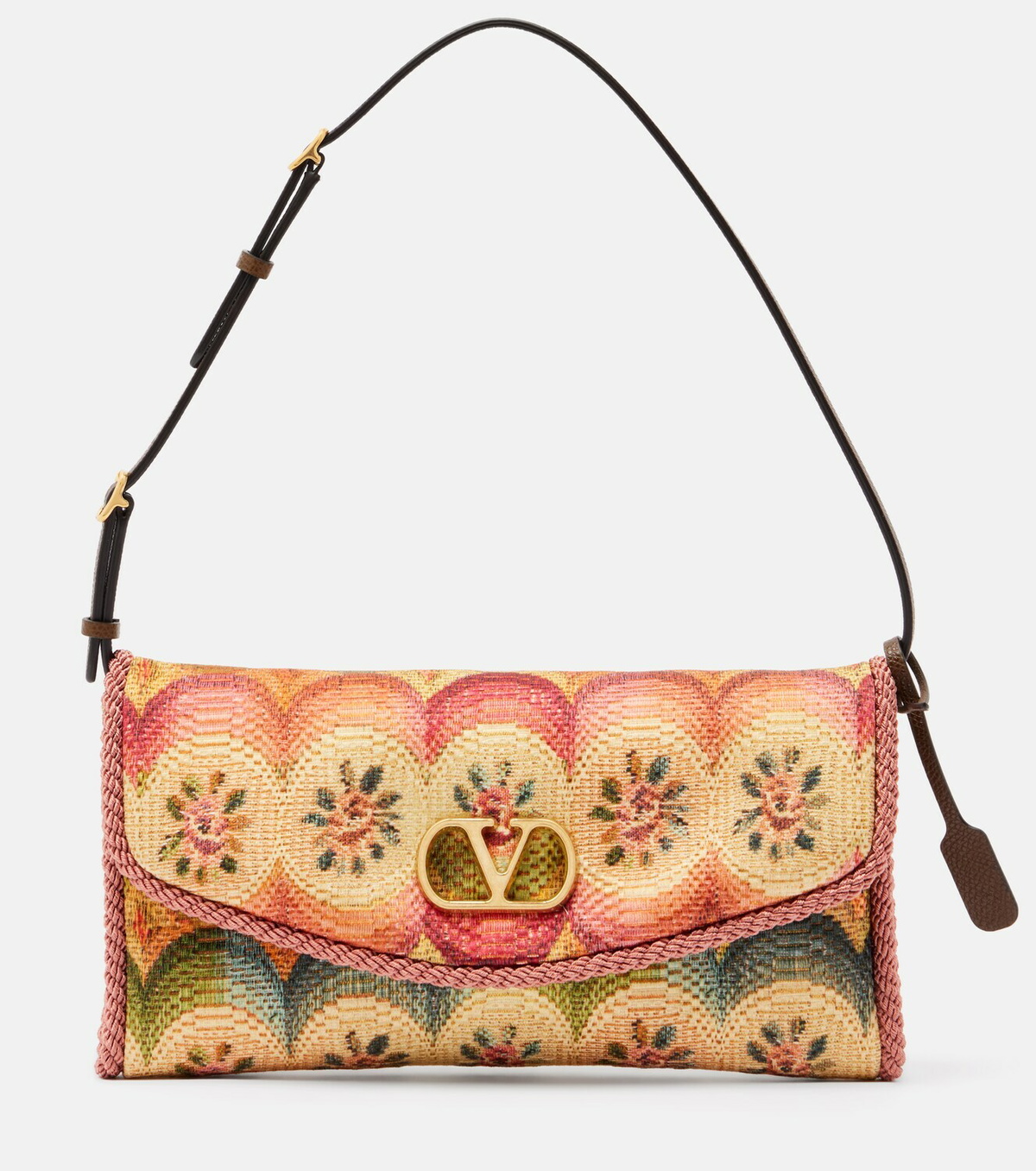 Valentino Garavani DeVain Small floral jacquard shoulder bag