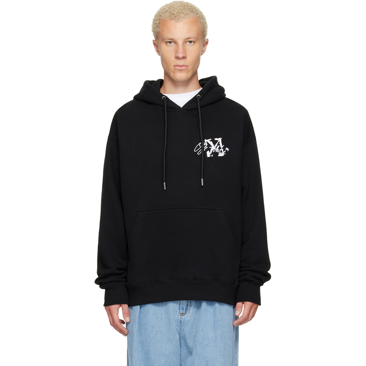 Off-White Black Stroke 2 Arrow Skate Hoodie