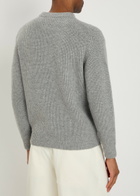 Vowels Round-neck Alpaca and Wool-blend Jumper Grey