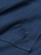 Vilebrequin - Titan Slim-Fit Logo-Embroidered Cotton-Jersey T-Shirt - Blue