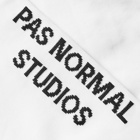 Pas Normal Studios Men's Logo Oversock in White