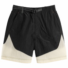 and wander Men's x ROA Ripstop Wind Shorts in Off White