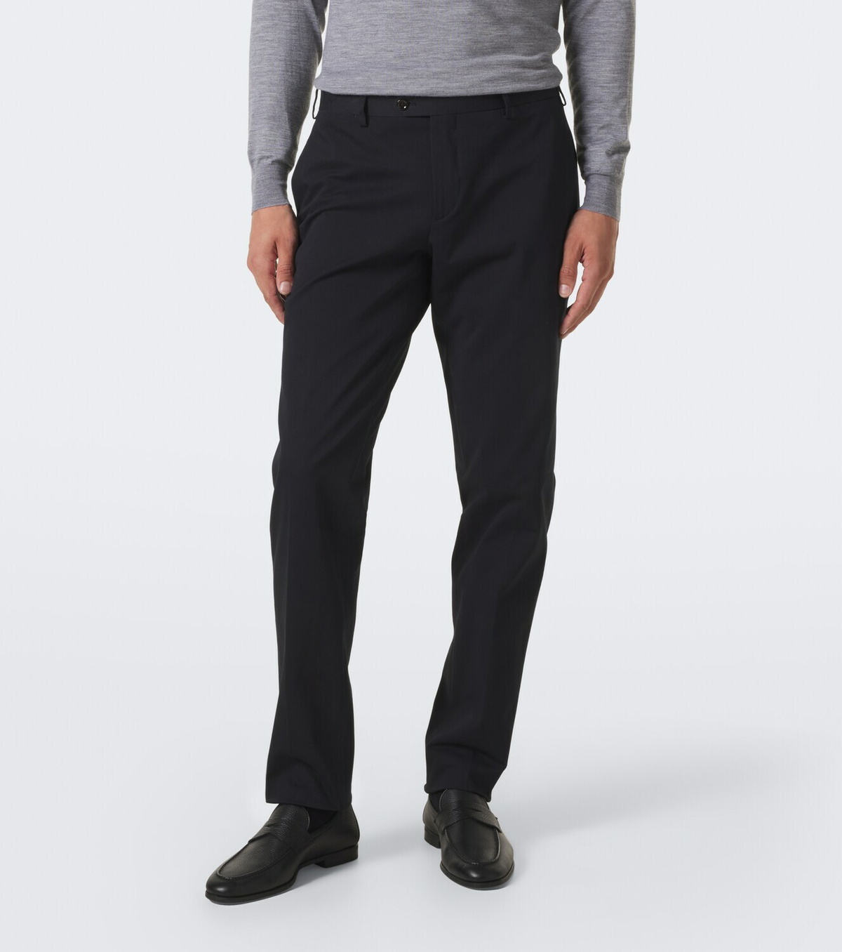 Lardini Cotton-blend slim pants