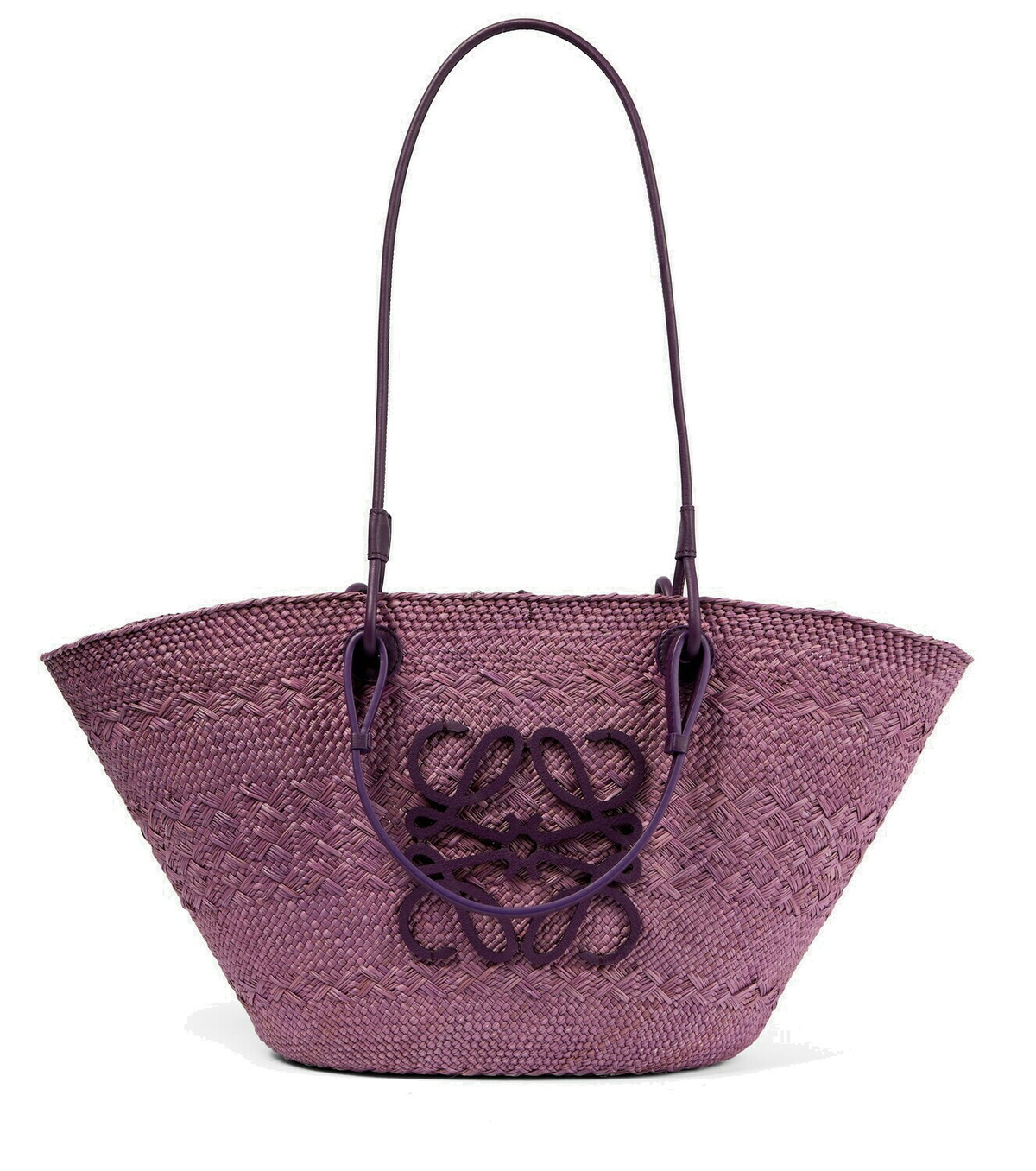 かごバッグ LOEWE MEDIUM ANAGRAM BASKET BAG IN IRACA PALM AND LEATHER Medium Anagram Basket bag in iraca palm and calfskin Beige