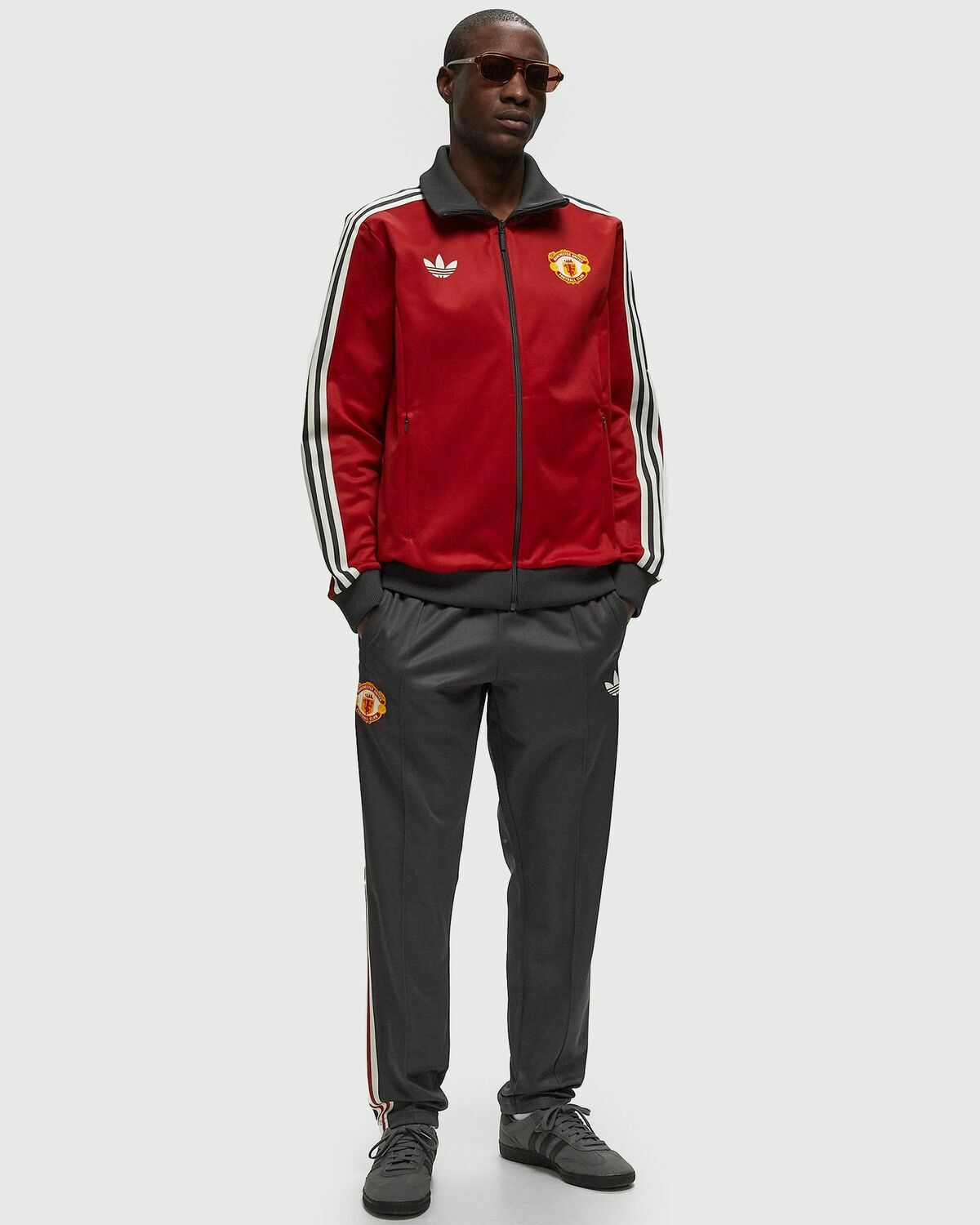 Adidas Manchester United Originals Track Pant Grey Track Pants