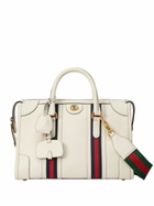 GUCCI - Web Motif Leather Top Handle Bag