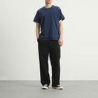 Les Tien Men's Heavyweight Binded Neck Inside Out T-Shirt in Vintage Indigo