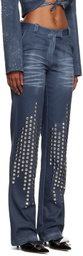 Lado Bokuchava Blue Studded Jeans