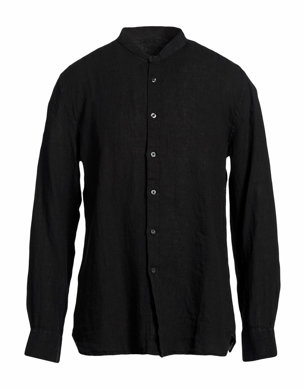 120% Lino Mens Shirt in Black