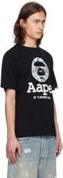 AAPE by A Bathing Ape Black Moonface Camo T-Shirt