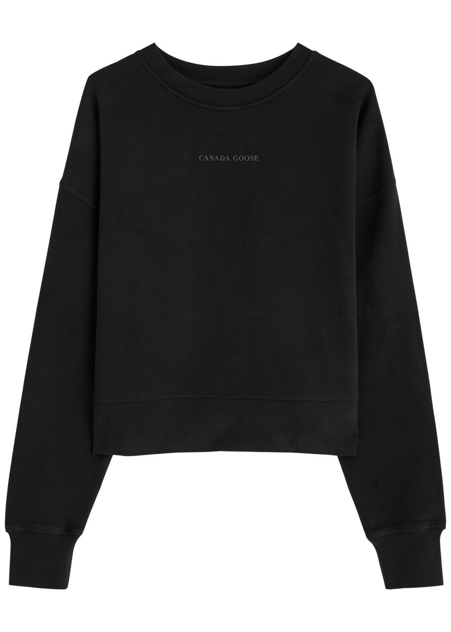 Canada Goose Muskoka Logo Cotton Sweatshirt Black