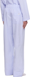 Tekla Blue Poplin Pyjama Pants