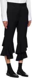 Black Comme des Garçons Black Gabardine Trousers