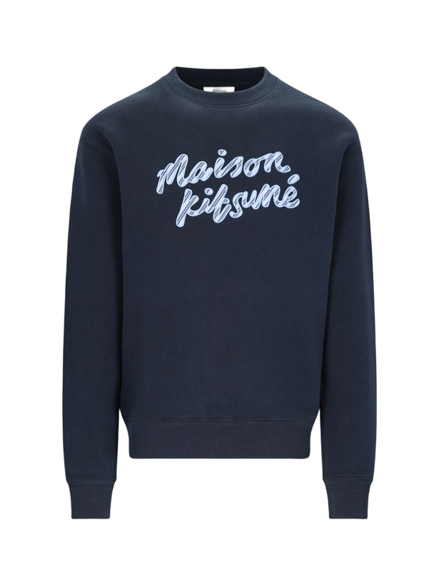 Photo: Maison Kitsuné handwriting Crew Neck Sweatshirt