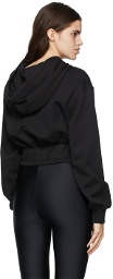 Versace Jeans Couture Black Cut-Out Hoodie