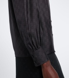 Gucci GG tie-neck silk twill blouse