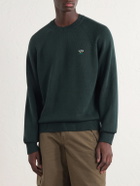Aimé Leon Dore - Logo-Embroidered Cotton Sweater - Green