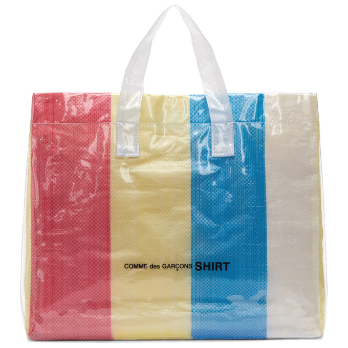 Comme des garcons hot sale pvc tote bag