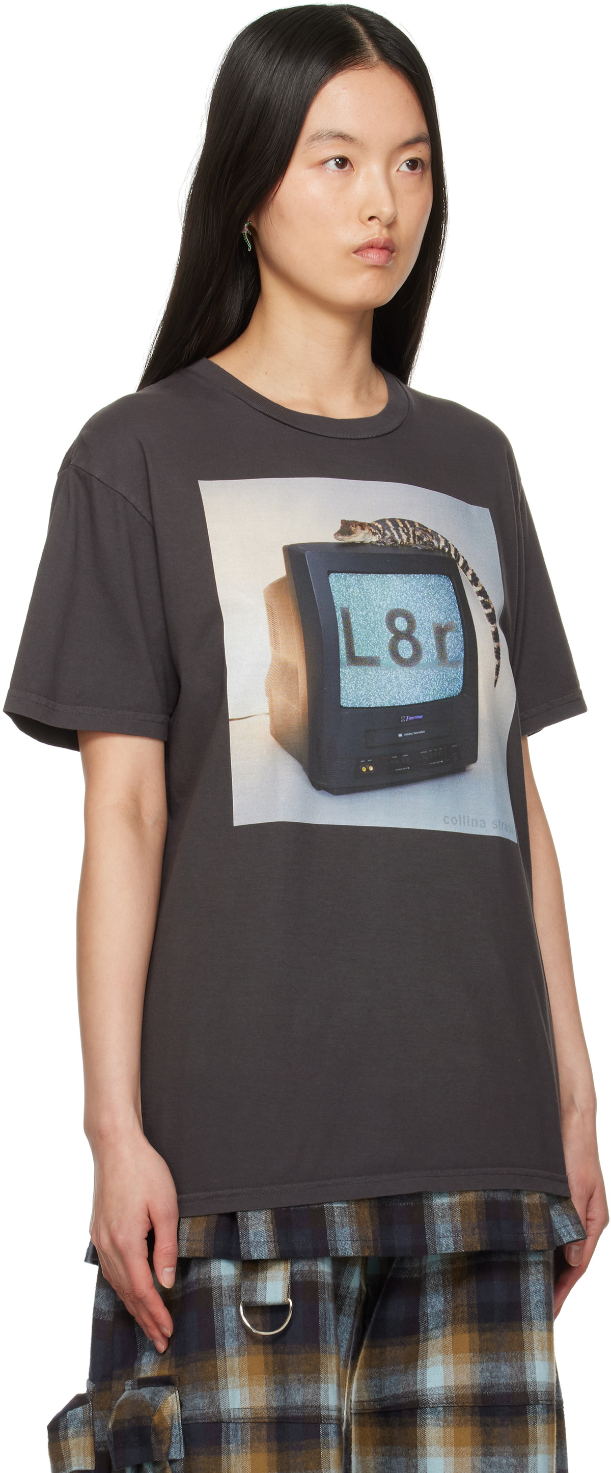 Collina Strada Gray 'L8r' Graphic T-shirt