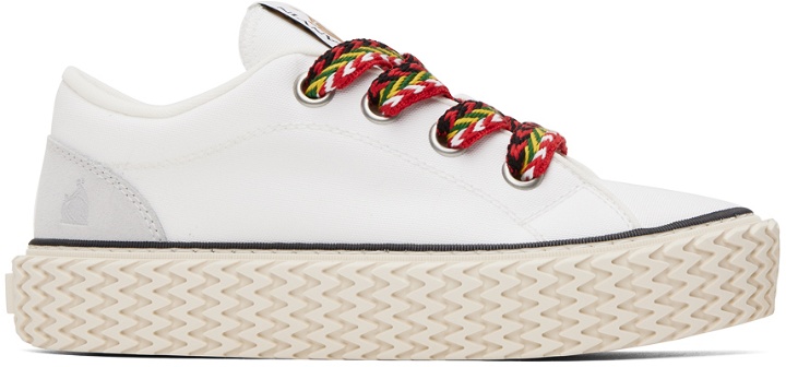 Photo: Lanvin White Curbies Sneakers