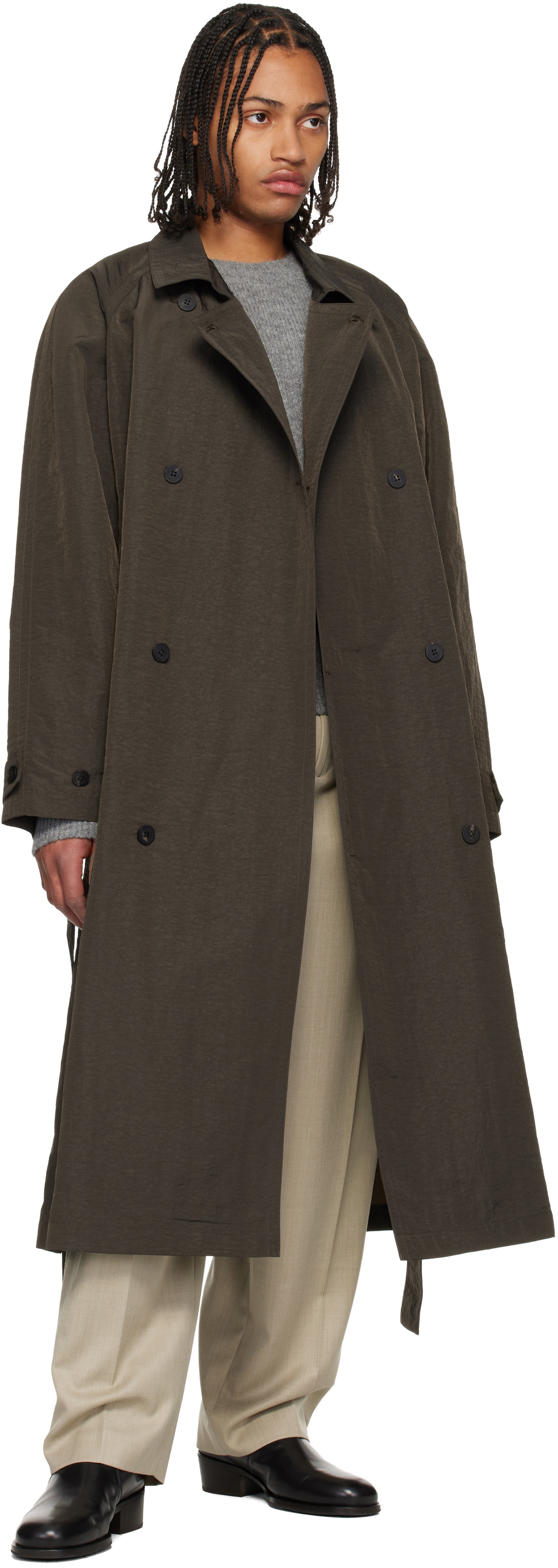 LE17SEPTEMBRE Beige Two Tuck Wool Trousers