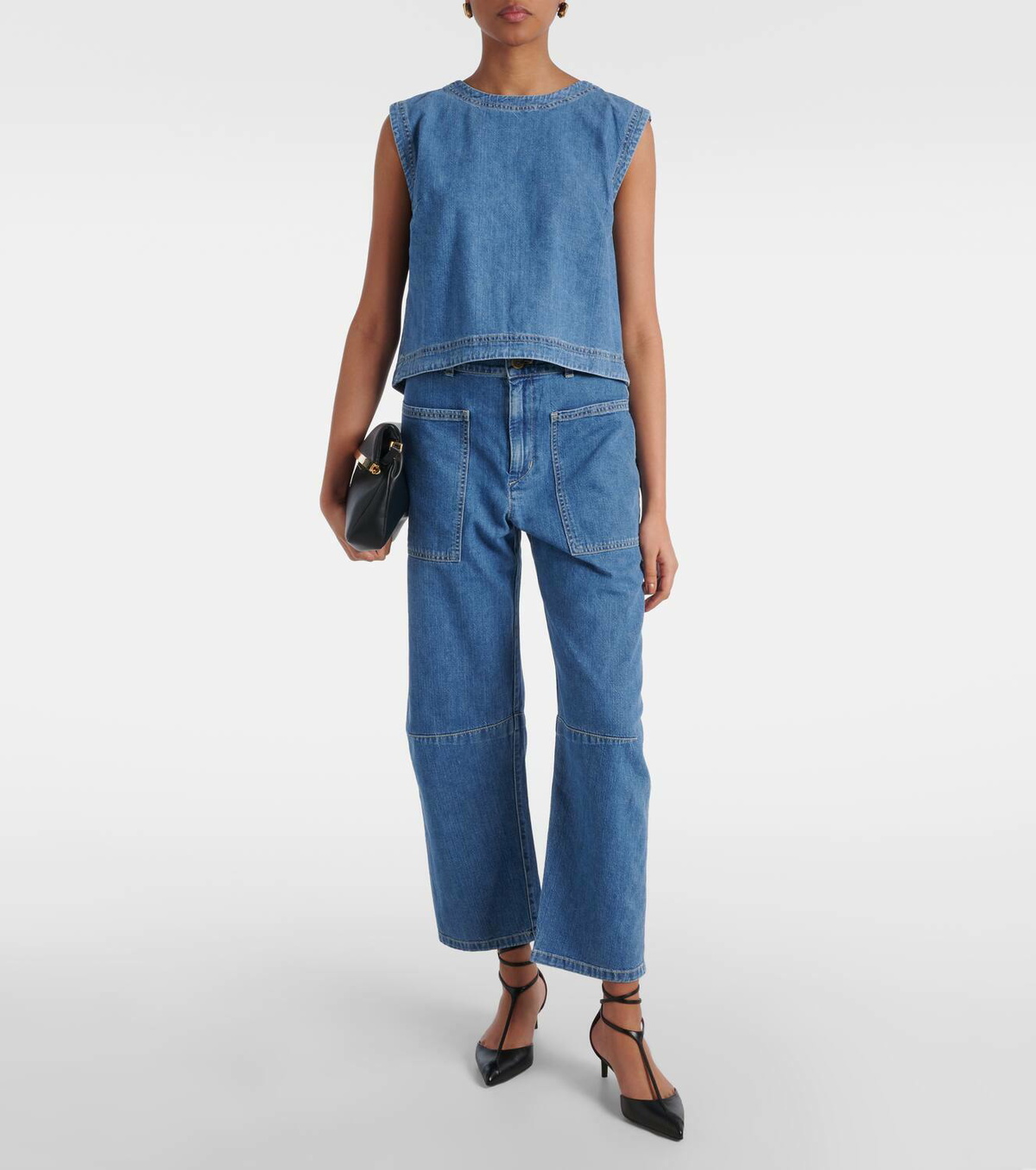 Velvet Loren denim top