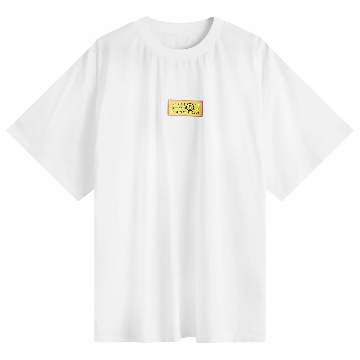 MM6 Maison Margiela Men's Jacquard Number Label T-Shirt in