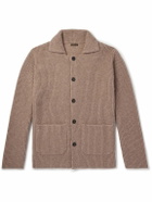 Rubinacci - Waffle-Knit Cashmere Cardigan - Brown