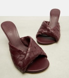 Bottega Veneta Blink 80 Intrecciato leather mules