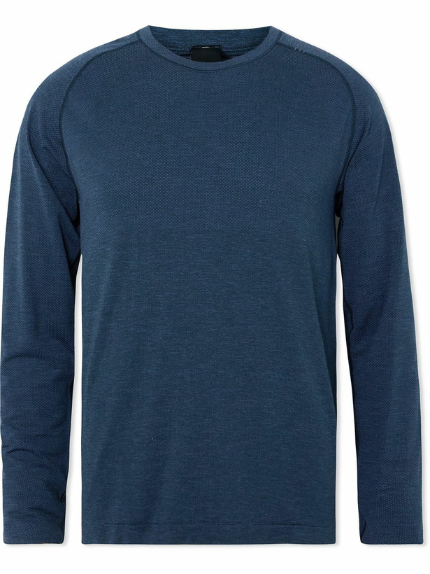 Photo: Lululemon - Vent Tech 2.0 Stretch-Jersey Running Top - Blue