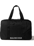 BALENCIAGA - Logo-Embroidered Recycled Canvas Holdall - Black