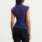 Peachy Den Women's Kylie Button Top in Aubergine