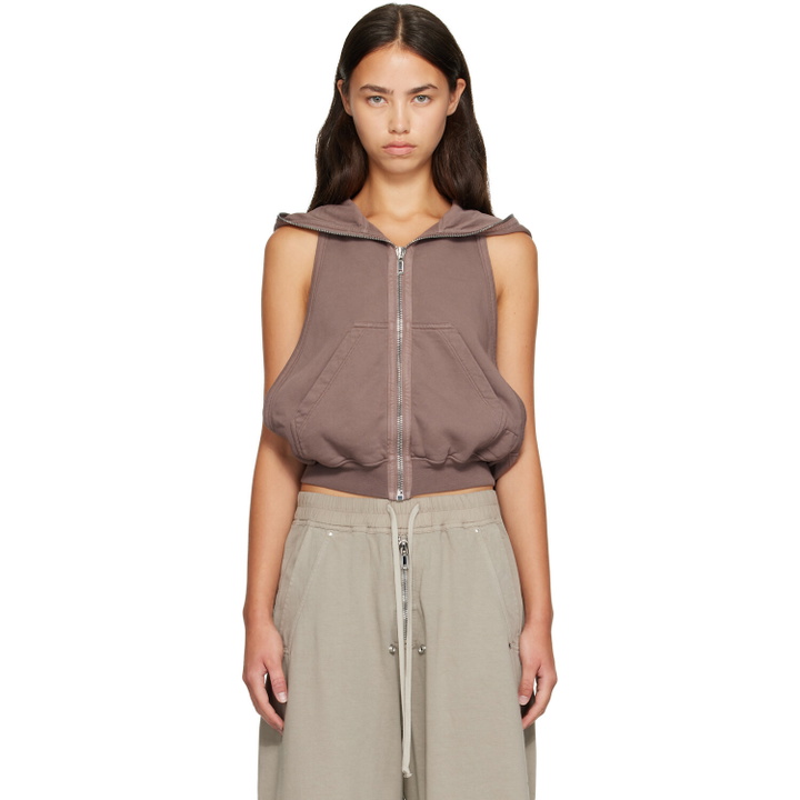 Photo: Rick Owens DRKSHDW Taupe Tower Cyclops SL Hoodie