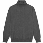 A.P.C. Men's Dundee Roll Neck Knit in Anthracite Marl